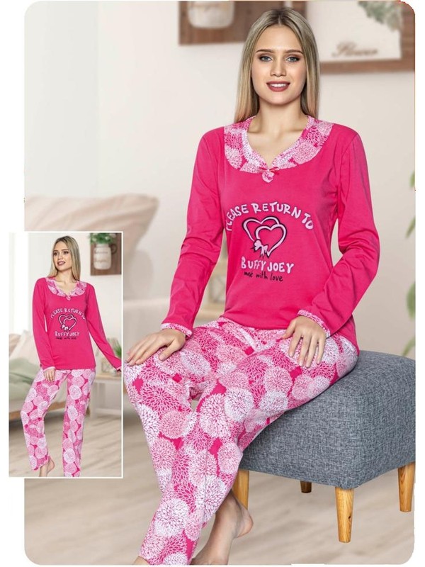 Eminna Uzun Kollu Kadın Pijama Takımı