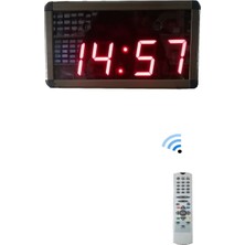 Sanec Bluetooth Müzik Çalarlı Dijital Saat Kasa 15 x 30 cm  Kırmızı