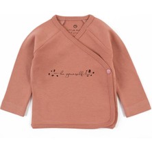 Little Gusto Dış Zıbın Yenidoğan Pembe Organik Pamuk Be Yourself Baskılı