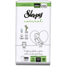 Sleepy Natural Haftalık Paket Bebek Bezi 1 Numara Newborn 42 Ad