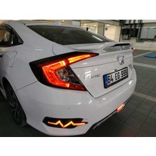 Bavyera Honda Cıvıc Fc5 Orta Boy Isıklı Spoıler (Boyasız)