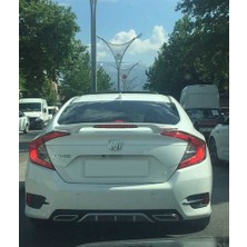 Bavyera Honda Cıvıc Fc5 Orta Boy Isıklı Spoıler (Boyasız)