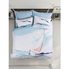 Cotton Box Maritime Tek Kişilik Complete Set Sail Mavi