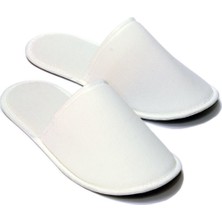 Clean Stoff Tek Kullanımlık Polyester Biyeli Terlik Otel Terliği Eva Terlik 10 Çift