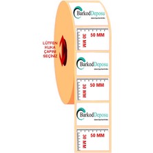 Barkod Deposu 50X30 Termal Barkod Etiketi 1000 Srm 10 Rulo 10.000 Adet