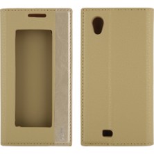 Nettech General Mobile Discovery 2 Mini Için Nettech Pencereli Kapaklı Kılıf