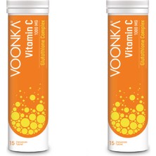 Voonka Vitamin C Glutathione Complex 15 Efervesan Tablet X2 Adet
