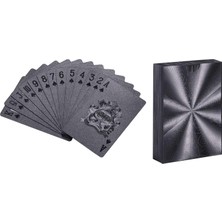 Dynwave Yaratıcı Su Geçirmez Siyah Plastik Iskambil Kartları Kart Oyunları Poker 87X57MM Stil 3 (Yurt Dışından)