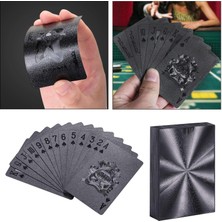 Dynwave Yaratıcı Su Geçirmez Siyah Plastik Iskambil Kartları Kart Oyunları Poker 87X57MM Stil 3 (Yurt Dışından)