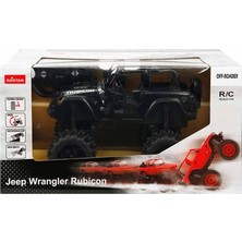 Sunman Rastar 1:14 Jeep Wrangler Rubicon Uzaktan Kumandalı Araba 28 cm 16119 Siyah Renk