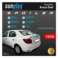 Sunplex Renault Symbol 2013-2020 Sedan Sunplex Piano Black Spoiler