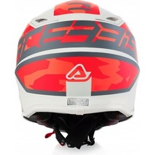 Acerbis Impact Steel Çocuk Kask Kırmızı Gri