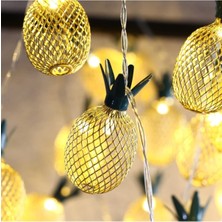 Tazador Dekoratif 3D Ananas Ampüllü LED Aydınlatma 10 Ledli