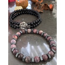 Jackferrero Gerçek Doğaltaş ve Çapa  Bileklik  Faturalı Renk Atmaz Garantili Hediye Paketli