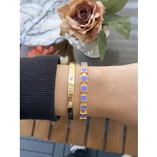 Jackferrero Kadın Altın Kaplama Bijuteri Bileklik Zirkon Taşlı 2 Li Set