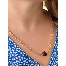 Jackferrero Kadın Gerçek Altın Kaplama Kolye  Faturalı Renk Atmaz Garantili Hediye Paketli