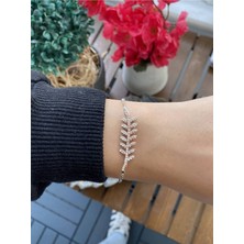 Jackferrero Kadın Gerçek Gümüş Kaplama Renk Atmaz Zirkon Taşlı Faturalı Garantili Hediye Paketli