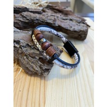 Jackferrero Özel Tasarım Gerçek Deri  Erkek Bileklik