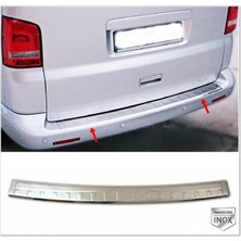 Fams Otomotiv  VW T6 Transporter Krom Arka Tampon Üstü Koruma 2015> Paslanmaz Çelik