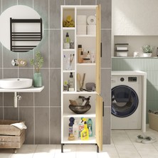 L'occi Concept Nantes Çok Amaçlı Dolap Banyo Dolabı Keçe-Beyaz Nt2-Wk