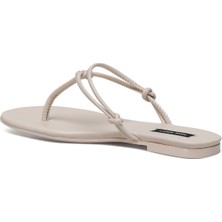 Nine West Etel 2fx Bej Kadın Düz Terlik