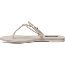 Nine West Etel 2fx Bej Kadın Düz Terlik