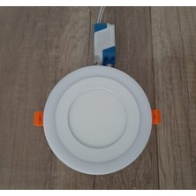 Çift Renkli Çap:24,5cm Sıva Altı Yuvarlak 24 Watt (18+6) Spot Armatür 6500K (Beyaz Aydınlatma)