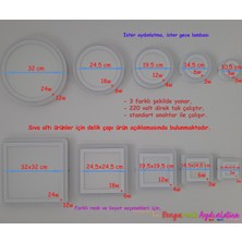 Çift Renkli Çap:24,5cm Sıva Altı Yuvarlak 24 Watt (18+6) Spot Armatür 6500K (Beyaz Aydınlatma)