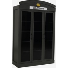 Bubu Home Pallondon 3 Kapaklı Dolap Gri