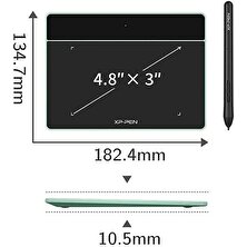 Xp-Pen Deco Fun Xs Yeşil Grafik Tablet Android Mac Linux Windows Chrome Os