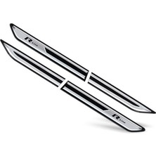 Strongart R-Line 4'lü Çamurluk Logosu Siyah / YACI130