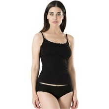 Özkan Kompedan Penye Likralı Atlet Külot Takım Siyah | 25505