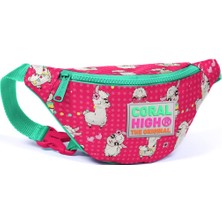 Coral High Kids Neon Mercan Alpaka Desenli Bel Çantası 22564
