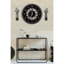 Lupokraft Dekoratif Duvar Saati 50 x 50CM + Vazo Tablo