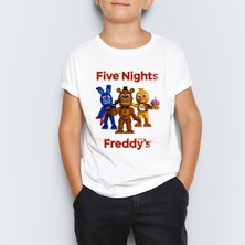 Morinna Five Nights At Freddy's Baskılı Çocuk T-Shirt Mr-04