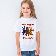 Morinna Five Nights At Freddy's Baskılı Çocuk T-Shirt Mr-04