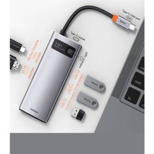 Baseus 5in1 Type-C Hub HDMI 4K Hd 3*usb 3.0 USB Çoğaltıcı ve Görüntü Aktarım 5gbit/s Veri Aktarım