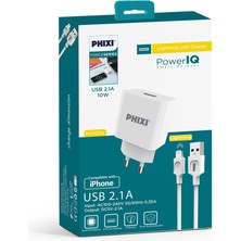 Phixi Force PCH251L 2.1A Lightning USB Power Iq Ev Şarj Cihazı