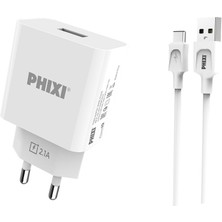 Phixi Force PCH251T 2.1A Type-C USB Power Iq Ev Şarj Cihazı