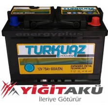 Yiğit Akü 12 V 75 Ah Turkuaz