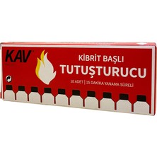 Kav Orijinal Kibrit Başlı Tutuşturucu 10 Lu x 15 Kutu