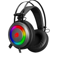 GameBooster H16 Storm RGB 7.1 Vitrual Kısa Mikrofonlu Gri Oyuncu Kulaklığı GB-H16