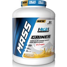 High Nutrition Mass Gainer 3600 gr Muz Aromalı kiilo Almaya Hacimkütle Kas Karbonhidrat Tozu