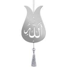 Lizpo Decor Çift Taraflı Lale Figürlü Içi Allah Yazılı Pleksi Araba Dikiz Aynası