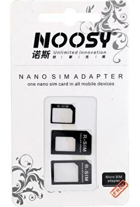 Noosy Nano Micro Sim Hafıza Kart Dönüştürücü Aparat