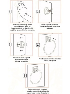 Sas Delmeye Son Yapışkanlı Banyo Mutfak Havluluk Askısı Krom Y-612