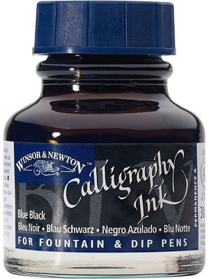 Artline Winsor&newton Kaligrafi Mürekkebi 30 Ml. Blue Black 034 1111034