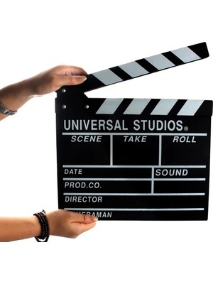 Herkesetoptantic Orta Boy Ahşap Sinema Klaketi