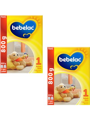 Bebelac 1 Bebek Sütü 0 - 6 Ay 800 gr 2'li