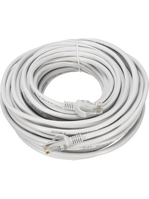 Ata Elektronik 30MT 30 mt 30 Metre Cat6 Internet Bilgisayar Ağ Network Ethernet Kablosu Cat-6 Ket6 Hazır Uç RJ45